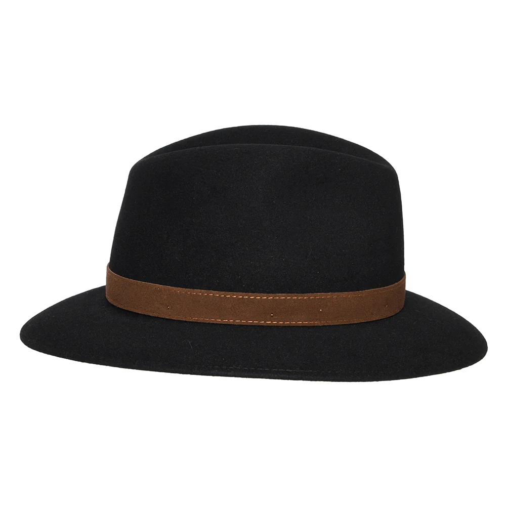 Borsalino Crushable Safari Fedora Hut - Schwarz - Image 3