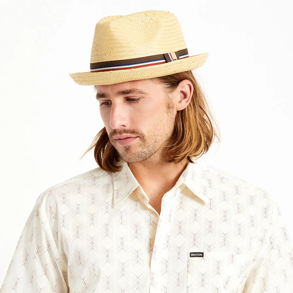 Brixton Castor Trilby Strohhut - Natur - Image 3