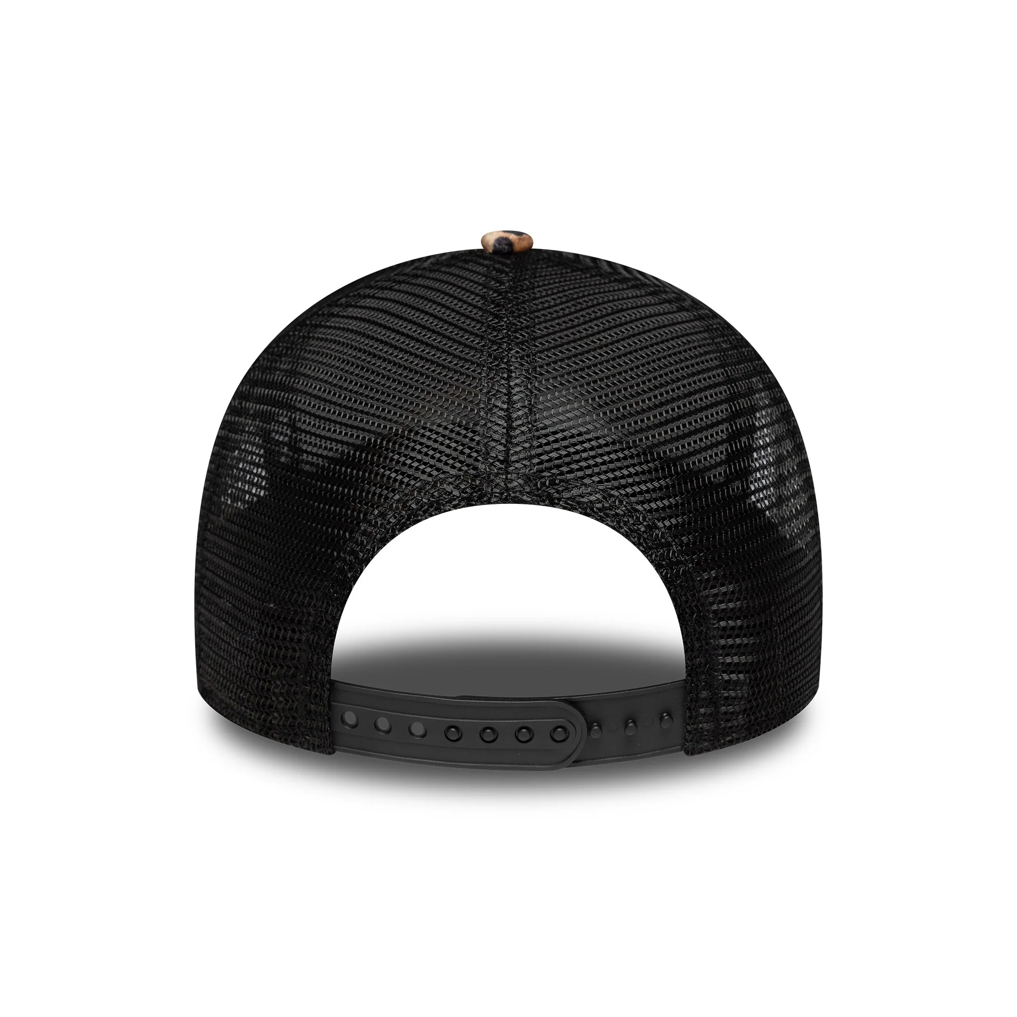 New Era Damen 9FORTY M-Crown A-Frame Trucker Cap - NE Leopard - Hellbraun-Schwarz - Image 4