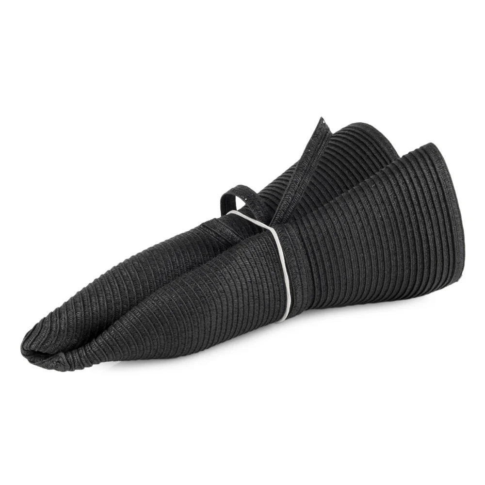 sur la tête Traveller Packbarer Sonnenhut - Schwarz - Image 3